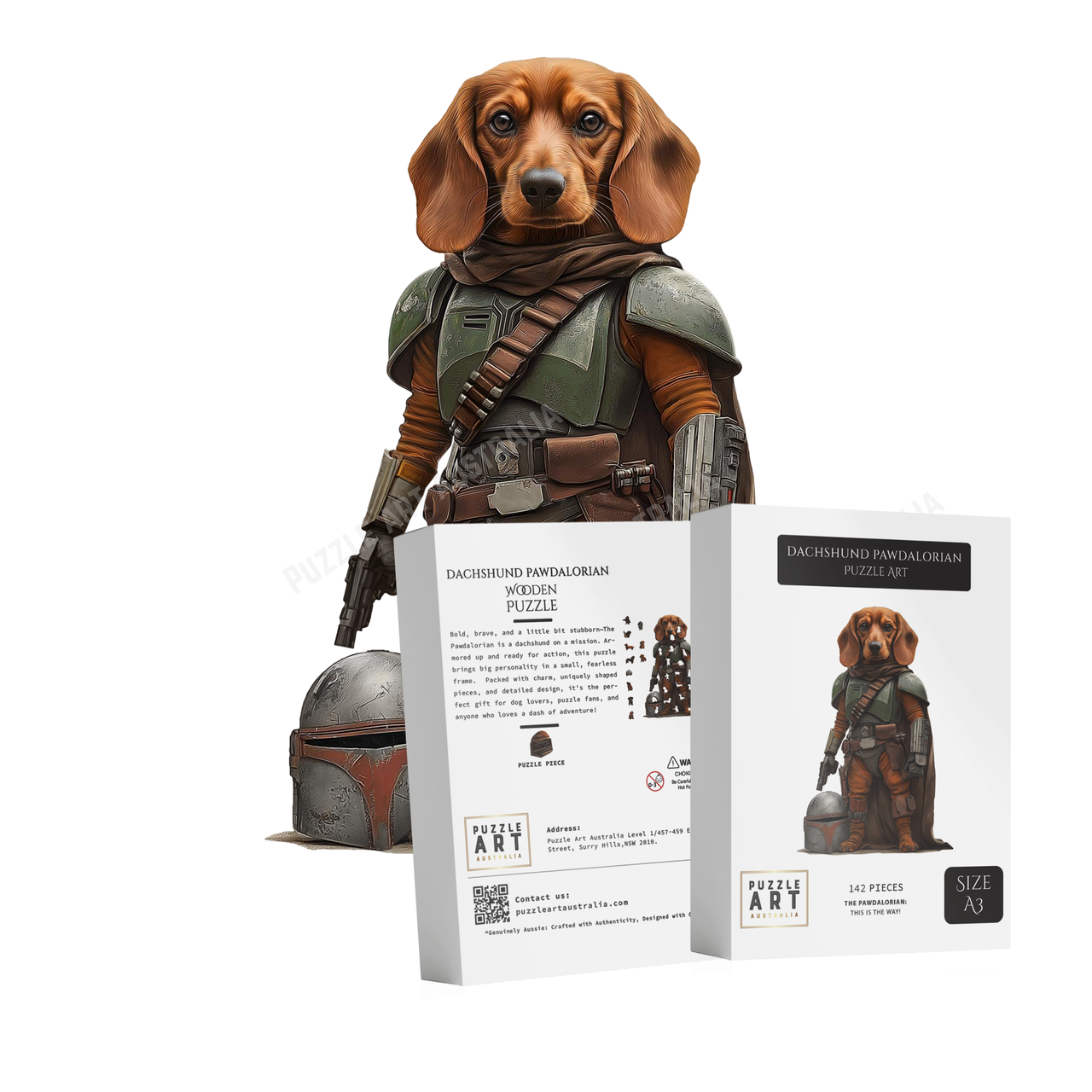 Dachshund Pawdalorian Wooden Puzzle Sensory Circle Dachshund Pawdalorian Wooden Puzzle Sensory Circle