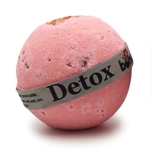 Detox Pink Himalayan Rock Salt Body Soak Bath Bomb in soft pink, helping families thrive with tools to calm connect support