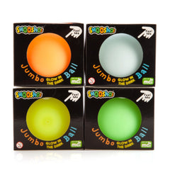 Smoosho's Jumbo Glow-in-the-Dark Ball sensory fidget toys in assorted colors for calming and connecting.