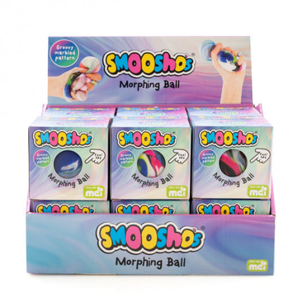 Medium Smoosho's Morphing Ball sensory squishy toy display box