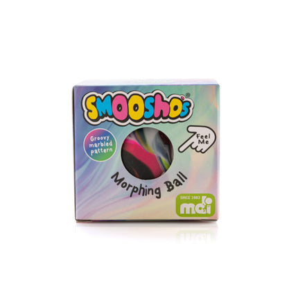 Medium Smoosho's Morphing Ball sensory fidget squishy in colourful packaging