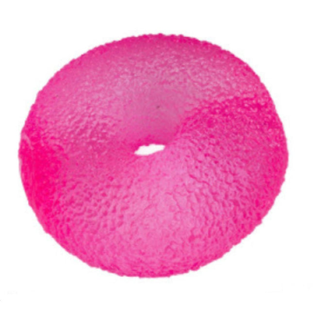 Smoosho's Super Squeeze Glow-in-the-dark Doughnut pink textured fidget squishy toy for sensory play and stress relief