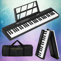 Alpha 61 Keys Foldable Electronic Piano Keyboard Digital Electric w/ Carry Bag Dropshipzone