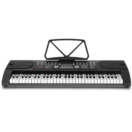 Alpha 61 Keys Electronic Piano Keyboard Digital Electric w/ Stand Beginner Black Dropshipzone