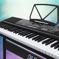 Alpha 61 Keys Electronic Piano Keyboard Digital Electric w/ Stand Sound Speaker Dropshipzone