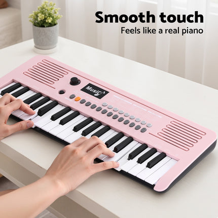 Alpha 37-Key Digital Piano Keyboard for Kids Beginners Electronic Keyboard Piano Gift Pink Dropshipzone