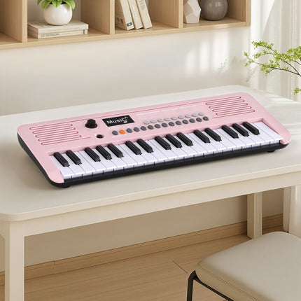 Alpha 37-Key Digital Piano Keyboard for Kids Beginners Electronic Keyboard Piano Gift Pink Dropshipzone