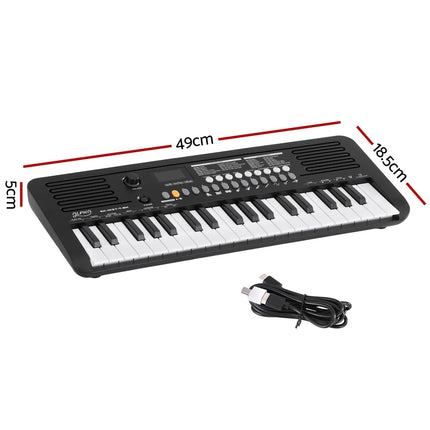 Alpha 37-Key Digital Piano Keyboard Electric Black Dropshipzone