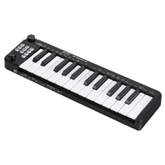 Alpha 25-Key MIDI Keyboard Controller Portable USB Laptop Black Dropshipzone