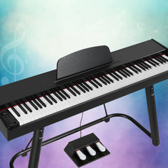 Alpha 88 Keys Electronic Piano Keyboard Digital Electric w/ Stand Full Weighted Dropshipzone