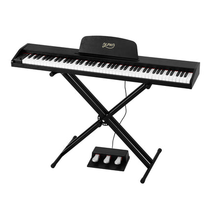 Alpha 88 Keys Digital Piano Keyboard Electronic w/ Stand Dropshipzone