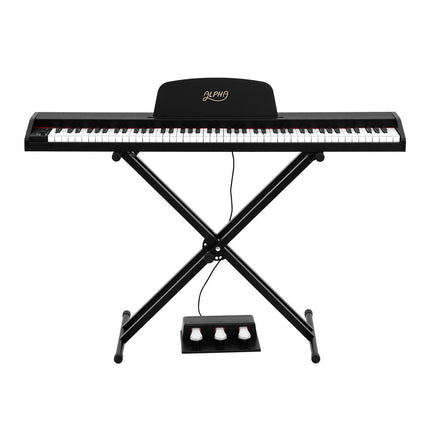 Alpha 88 Keys Digital Piano Keyboard Electronic w/ Stand Dropshipzone