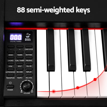 Alpha 88 Keys Digital Piano Keyboard Electronic w/ Stand Dropshipzone