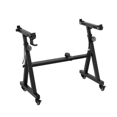 Alpha Heavy Duty Adjustable Piano Stand with Lockable Wheels Z-Stand Black Dropshipzone