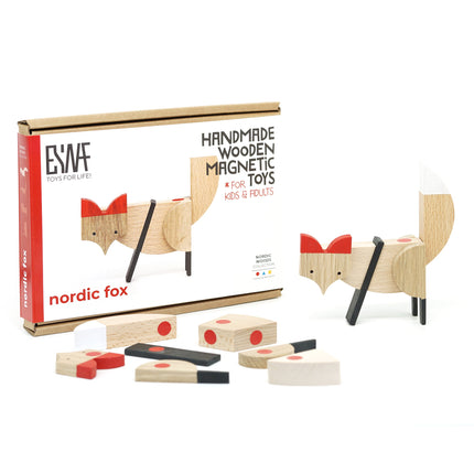 Wooden Magnetic - Nordic Fox Toy - Sensory Circle