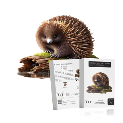 Echidna Spiky Sweetheart Wooden Puzzle