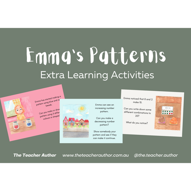 Emma's Patterns - Extra Learning Activities The Teacher Author