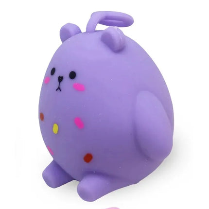 Squeeze Angel Bear, Squishy Fidget Toys in pink purple yellow and beige shades