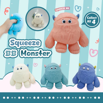Squeeze BB Monster , Squishy Fidget Toys in assorted colors for sensory play