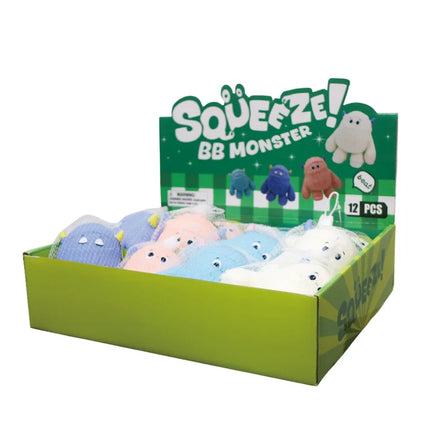 Squeeze BB Monster , Squishy Fidget Toys display box with colorful monster squishies
