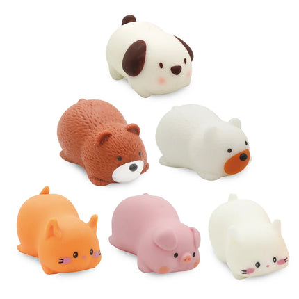 Squeeze Sploot Friends, Squishy Fidget Toys featuring six cute animal squishies