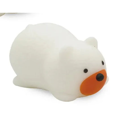 White bear shaped squishy fidget toy Squeeze Sploot Friends, Squishy Fidget Toys