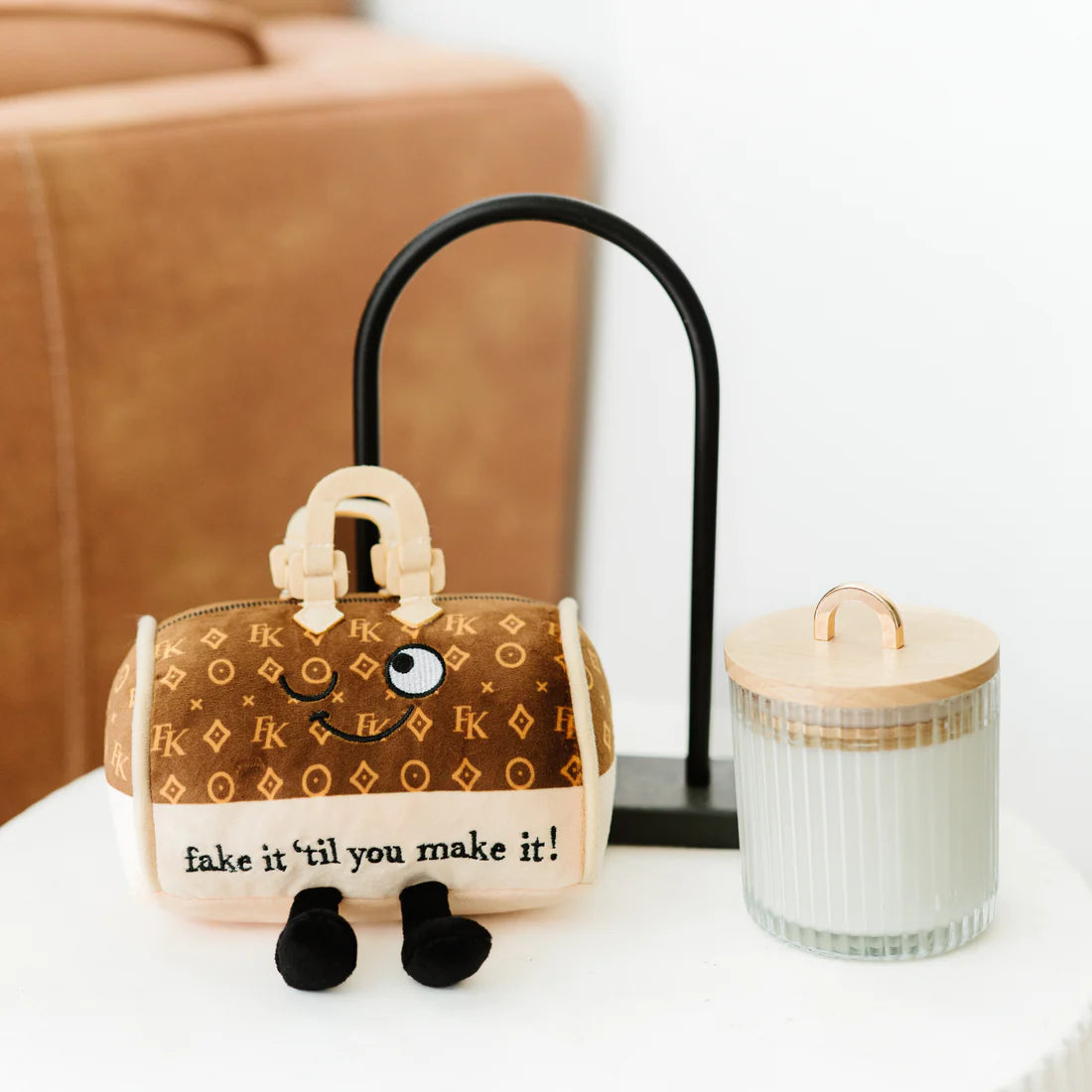 "Fake It Til You Make It" Plush Handbag - Sensory Circle