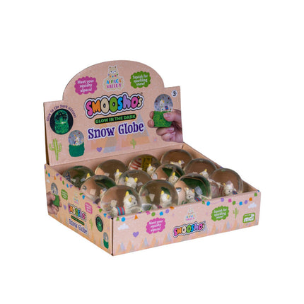 Smooshos Snow Globe Glow in the Dark Alpaca