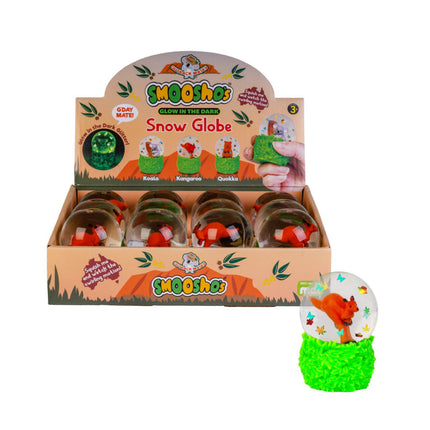 Smooshos Snow Globe Glow in the Dark Kangaroo