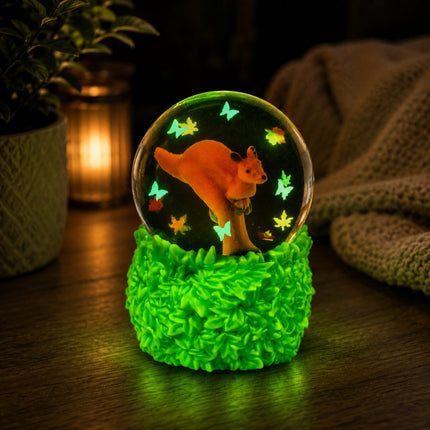 Smooshos Snow Globe Glow in the Dark Kangaroo