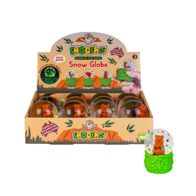 Smooshos Snow Globe Glow in the Dark Quokka