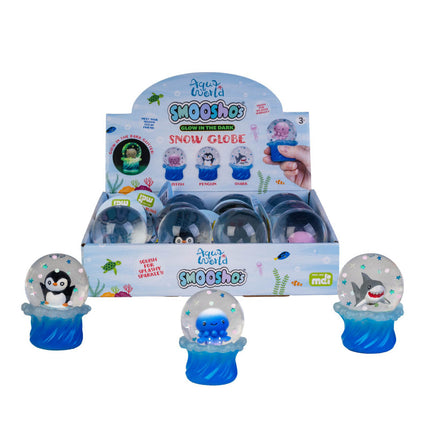 Smooshos Snow Globe Glow in the Dark Sea Animals