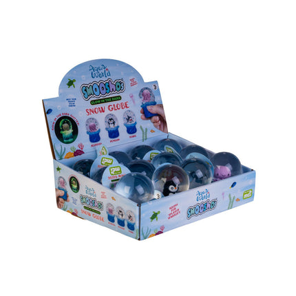 Smooshos Snow Globe Glow in the Dark Sea Animals