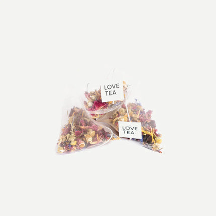 SUNDAY MORNING GIFT BOX with calming floral tea bags, helping families thrive with tools to calm, connect and support