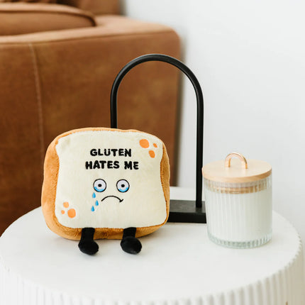 Gluten Hates Me' - Bread Plush William Valentine