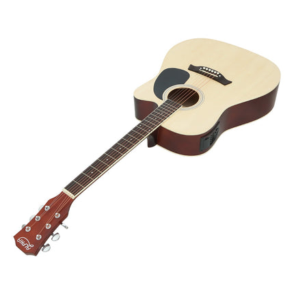 Alpha 41 Inch Acoustic Guitar Equaliser Electric Output Jack Cutaway Wood Dropshipzone