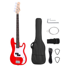 Alpha Electric Guitar Bass  47 Inch Red Dropshipzone