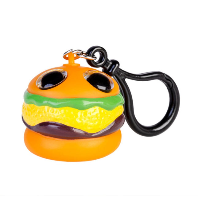 Burger Eye Popping Keychain - Sensory Circle