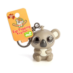 Outback Mates Koala Eye Popper Keychain fidget toy with squishy eyes on keyring, helping families thrive with tools to calm, connect and support.