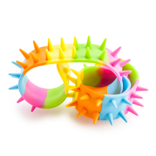 Rainbow Spiky Snap Bracelet