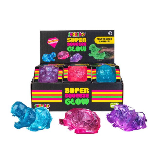 Smoosho's Super Glow-in-the-dark Polyhedron Animals MDI Australia