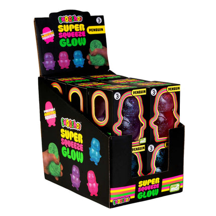 Smoosho's Super Squeeze Glow-in-the-dark Penguin sensory squishy toy