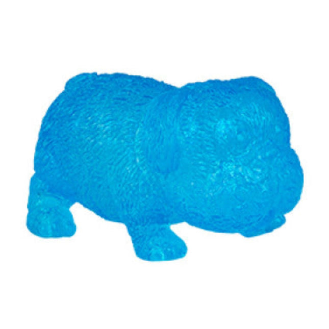 Smoosho's Super Squeeze Glow-in-the-dark Pug sensory fidget toy in blue for calming and stress relief.