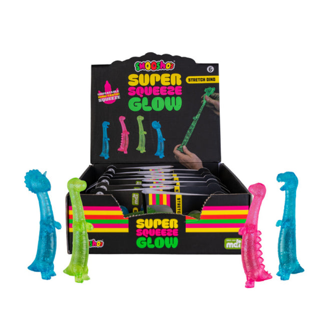 Smoosho's Super Glow-in-the-dark Stretchy Dino MDI Australia