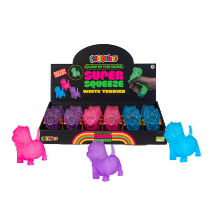 Smoosho's Super Squeeze Glow-in-the-dark White Terrier