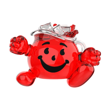 Squishi Scented Kool-Aid Man red squishy toy with smiling face and ice cubes, sensory fidget for calming support.