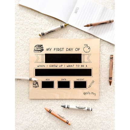 ‘My First Day’ Board Henry & Flo