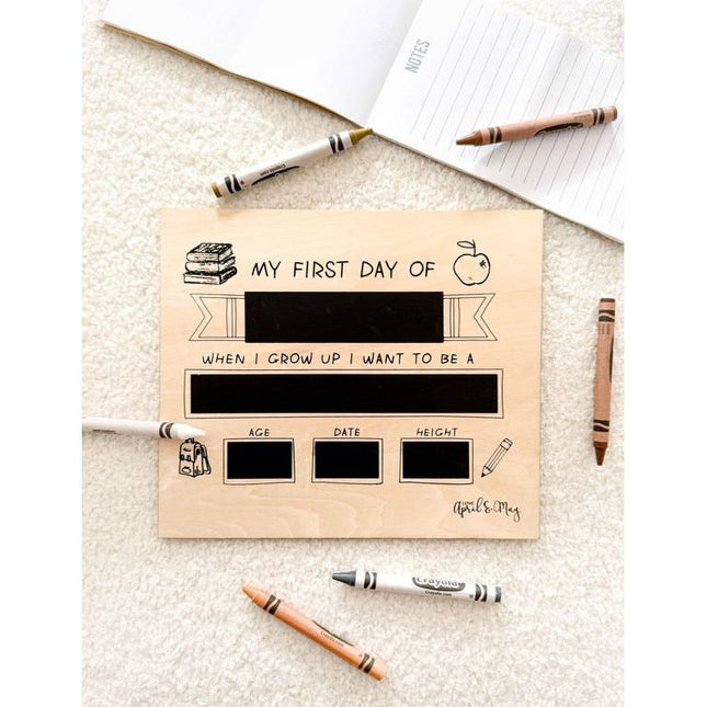 ‘My First Day’ Board Henry & Flo