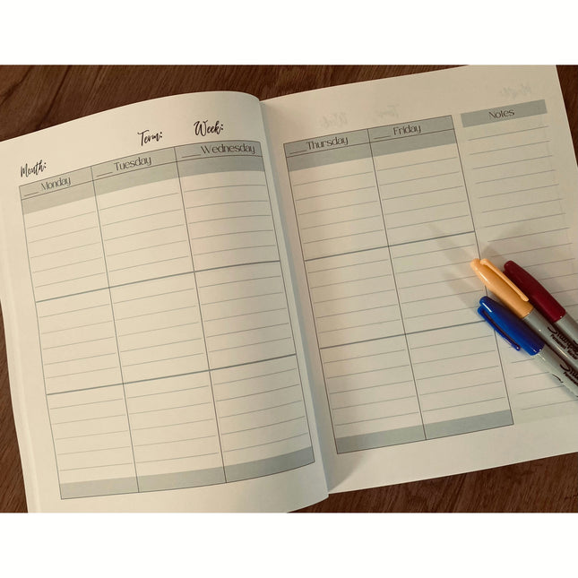 Weekly Planner - Rainbow The Teacher Author