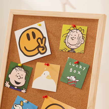 (NEW) 2-in-1 Tabletop Art & Memo Station with colorful pinned notes, helping families thrive with tools to calm, connect and support